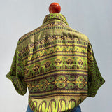 Camisa de Seda Con Botones de Coco (Unisex)