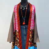 Kimono de Seda India con Listón