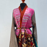 Kimono de Seda India con Listón