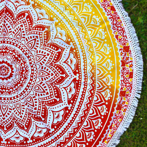 Manta de Mandala de Algodón