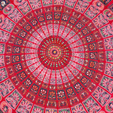 Manta con Mandala de Algodón de la India