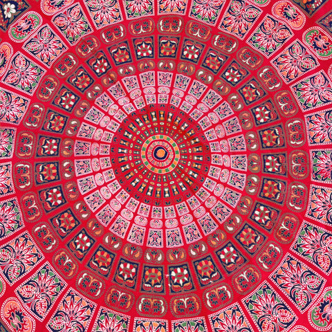 Manta con Mandala de Algodón de la India