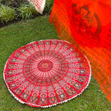 Manta con Mandala de Algodón de la India