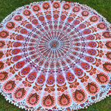 Manta con Mandala de Algodón de la India