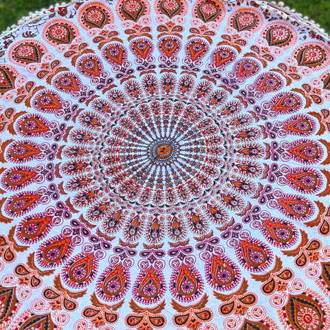 Manta con Mandala de Algodón de la India