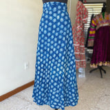 Falda de Algodón Puro Teñido Artesanalmente (BlockPrint)