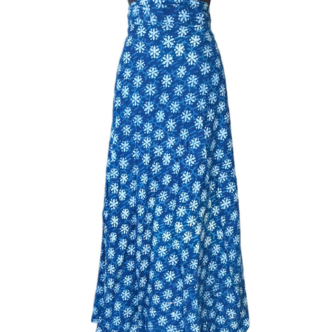 Falda de Algodón Puro Teñido Artesanalmente (BlockPrint)