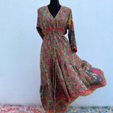 Vestido Bohemio de Seda India