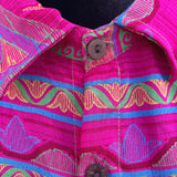 Vestido Bohemio de Seda India con Botones de Coco