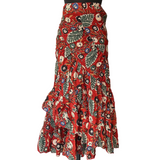 Falda de Algodón Puro Teñido Artesanalmente (BlockPrint)