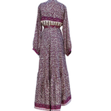 Vestido Bohemio de Seda India (con Desgaste)