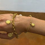 Pulsera Mágica y Bohemia con Pendientes (Acero inoxidable)