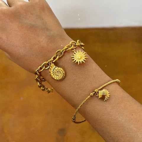 Pulsera Bohemia con un Pendiente (Acero inoxidable)