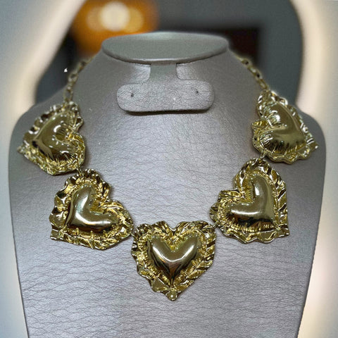 Collar Corazones (Acero inoxidable)