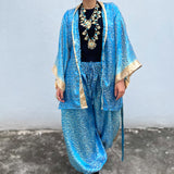 Set Hecho con Satin Brocado Vintage