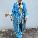 Set Hecho con Satin Brocado Vintage