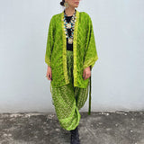 Set Hecho con Satin Brocado Vintage (Con desgastes)