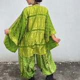 Set Hecho con Satin Brocado Vintage (Con desgastes)