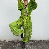 Set Hecho con Satin Brocado Vintage (Con desgastes)