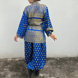 Set Hecho con Satin Brocado Vintage