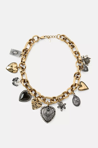 Collar “Corazón Brillante” de Acero Inoxidable