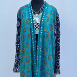 Kimono Mágico Bordado Artesanalmente