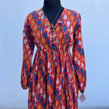 Vestido de Algodón Teñido Artesanalmente