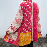 Abrigo Vintage “Kantha” con Bordados a Mano de la India (Algodón)