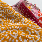 Abrigo Vintage “Kantha” con Bordados a Mano de la India (Algodón)