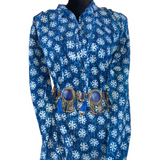 Blusa de Algodón Puro Teñido Artesanalmente (BlockPrint)
