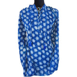 Blusa de Algodón Puro Teñido Artesanalmente (BlockPrint)
