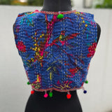 Chaleco Corto Bohemio y con Bordados y Pompones