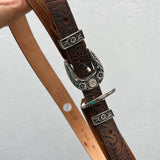 Cinturón Bohemio Doble Hebilla de Piel