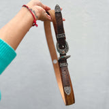 Cinturón Bohemio Doble Hebilla de Piel