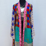 Kimono de Seda India con Listón (Con Detalle)