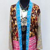 Kimono de Seda India con Listón