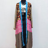 Kimono de Seda India con Listón
