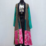 Kimono de Seda India con Listón