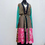 Kimono de Seda India con Listón