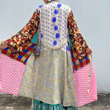 Kimono de Seda India con Listón