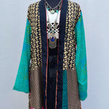 Kimono de Seda India con Listón