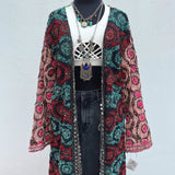 Kimono Mágico Bordado Artesanalmente