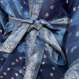 Set Hecho con Satin Brocado Vintage