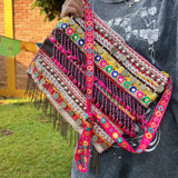 Bolsa Vintage y Gitana con Bordados Artesanales (Tiene Detalles)