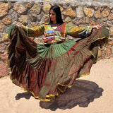 Falda Gitana Tornasol de Seda