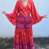 Conjunto de Seda India