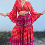 Conjunto de Seda India