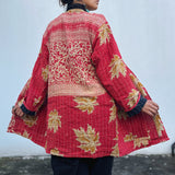 Abrigo Vintage “Kantha” con Bordados a Mano de la India (Algodón) Unisex