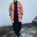Abrigo Vintage “Kantha” con Bordados a Mano de la India (Algodón) Unisex