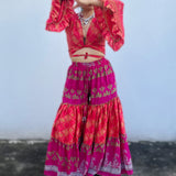 Conjunto de Seda India